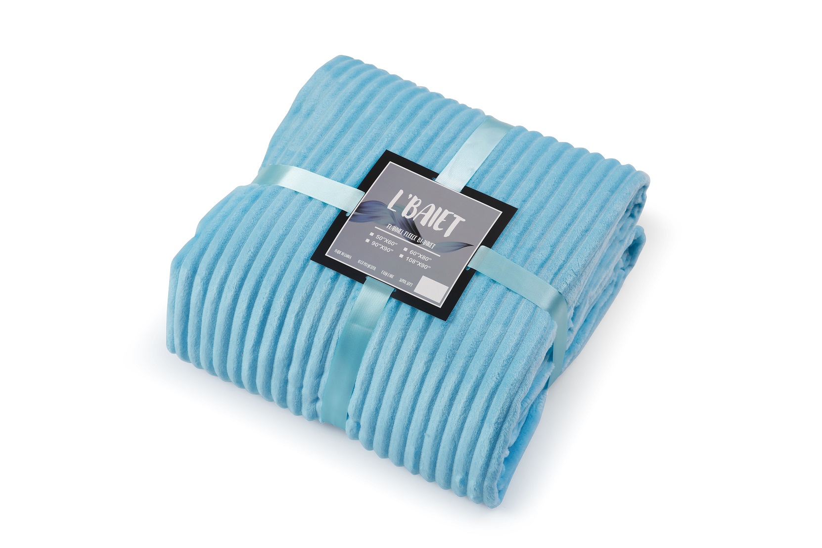 Ribbed Throw Blanket 100% Polyester – Lbaiet