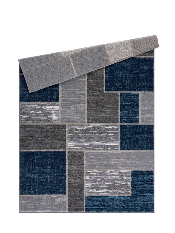 L'Baiet Verena Blue Geometric Scatter Area Rug - Image 5