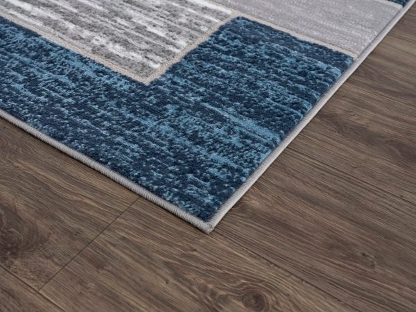 L'Baiet Verena Blue Geometric Scatter Area Rug - Image 6