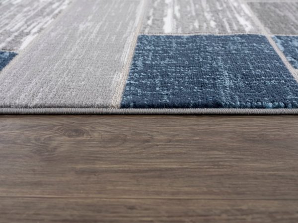 L'Baiet Verena Blue Geometric Scatter Area Rug - Image 7